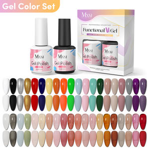 AS 2pcs Jelly Color Gel Polish Set 15ml Semi-Transparent Rose Nude Clear Color DIY Nail Art Gel Vernis Soak Off UV LED Vernis - Product Image 1