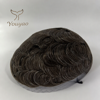 Prothèse capillaire pour homme NG 0.02mm Skin Vloop, qualité salon, 100% cheveux indiens, 8x10, ligne de cheveux invisible, couleur personnalisée