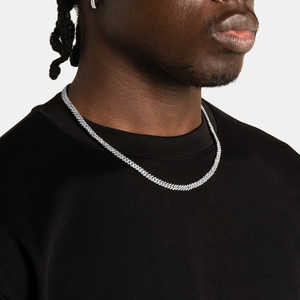 Collar de Cadena Cubana de 5mm, Chapado en Oro, Unisex, Cierre de Caja, Joyería de Moda, Regalo, Venta al por Mayor, Estilo Hip Hop de Lujo - Product Image 5