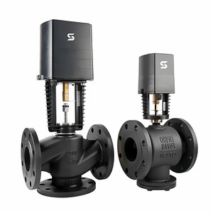 วาล์วควบคุมหน้าแปลนเหล็กหล่อ DN80 3 นิ้ว วาล์วน้ำควบคุมอุณหภูมิแบบสองทางไฟฟ้า พร้อมระบบควบคุมอัตราส่วนแบบอินทิกรัล - Product Image 4