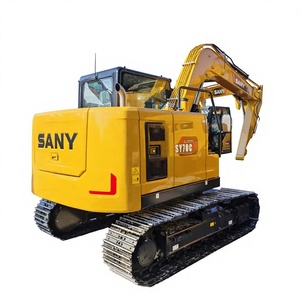 รถขุด Sany SY70C คุณภาพสูง 7 ตัน เครื่องจักรก่อสร้าง สีเหลือง ติดตั้งบนแทร็ก อุปกรณ์หนัก พร้อมราคาขายที่ดีที่สุด - Product Image 1