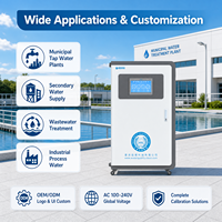 Analyseur de qualité de l'eau multi-paramètres en ligne, analyseur de turbidité, de chlore résiduel, de pH, d'ORP, de TDS, de DO, RS485, moniteur d'eau potable