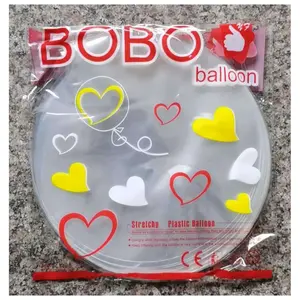 Vente en gros 10 18 20 24 36 pouces clair pvc extensible bulle fête hélium transparent bobo ballons