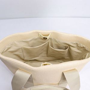 Custom Logo DIY High Quality Summer Autumn/Spring <b>Beach</b> Bohemian Style <b>Large</b> Capacity Women's Straw Tote <b>Bag</b> Storage Travel - Product Image 3