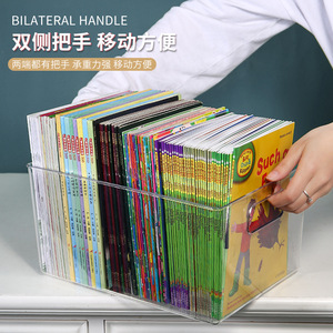 Transparent <b>Book</b> <b>Storage</b> Box Rectangle No Lid For <b>Childrens</b> <b>Books</b> Oxford Reading Tree Raz Picture <b>Book</b> Organizer Standing Type - Product Image 5