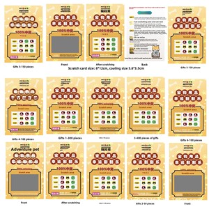 Fabricants de cartes <span class=keywords><strong>à</strong></span> <span class=keywords><strong>gratter</strong></span> en papier couché, vente en gros de billets de loterie multi-gratteurs et de cartes <span class=keywords><strong>à</strong></span> prix - Product Image 6