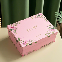 Pas de quantité minimale de commande ondulé recyclable Logo rose emballage cadeau chaussures boîte à vêtements papier postal Mailer boîtes d'expédition pour les petites entreprises