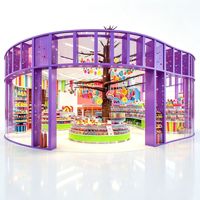 CIRI Komplettlösung für Süßwarengeschäft-Innenausstattung Vollständige Raumrenovierung Dekoration Süßigkeiten-Ausstellungsregal Vitrine Theke Großhandels-Lebensmittelregal-Set mit LED