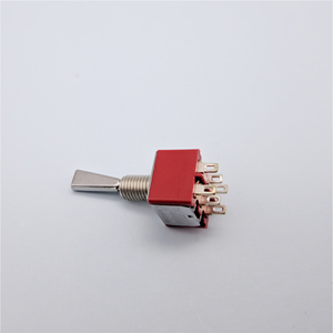 YF dpdt thu nhỏ chuyển đổi chuyển đổi 2 chiều 6-pin 12.0mm Chrome xử lý giuta chuyển đổi Mini trên trên hàn làm bằng kim loại - Product Image 4