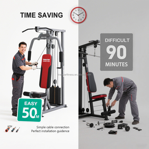 Nhà máy trực tiếp bán buôn đa chức năng phòng tập thể dục trạm sức mạnh thiết bị đào tạo với điều chỉnh trọng lượng ngăn xếp - Product Image 6