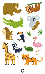 Autocollants grattage personnalisés pour enfants, étiquettes à éplucher, dessin animé, mignon, à coller sur les livres, vente en gros, 50 pièces - Product Image 5