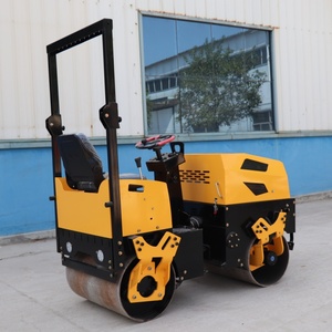 Free Shipping Euro5 EPA Double Drum Vibratory Roller Fully Hydraulic System Pump 1.5 Tons Road Construction Machinery - Product Image 3