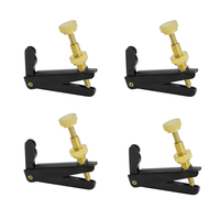 Wholesale Gold Silver Black 4Pcs Cello Violin Parts String Adjusters Replacement Cello Violin Fine Tuners