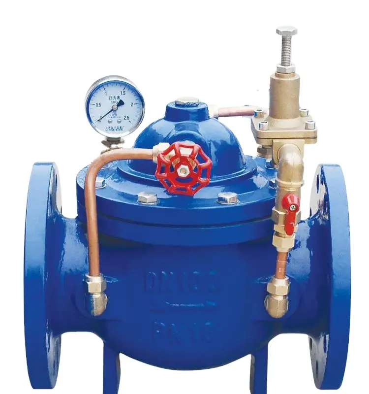 DN50-DN350 200x nodular cast iron operated pressure reducing valve hydraulic control valve