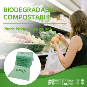 Tùy chỉnh màu sắc logo 100% compostable siêu thị tạp hóa bán lẻ đóng gói phân hủy sinh học PLA pbat mua sắm túi - Product Image 2
