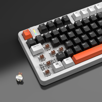 Keyboard Gaming Mekanik Kustom 75% 87-Key DIY Metal RGB Berkabel yang Dapat Diprogram untuk Komputer/Tablet/iPad, Harga Pabrik