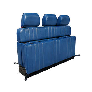 Siège-lit pliable universel en cuir, 3 places, banc triple polyvalent, convertible en lit, gain de place, conversion de fourgonnette - Product Image 2