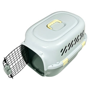 Trasportino da Viaggio Portatile e Resistente in Plastica Approvato dalle Compagnie Aeree per Gatti e Cani - Product Image 1