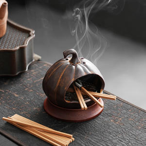 Soporte de bandeja de quemador de incienso de cerámica para decoraciones de fiesta de Palo Santo de Perú - Product Image 1