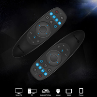 BOXPUT BPR2S Plus 2.4g BT Souris Air Sans Fil Double Mode Télécommande 6 Axes Gyroscope Voix Apprentissage IR OTA pour Android Smart TV Box