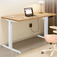 Nouveau design, bureau pour ordinateur portable en bois massif réglable en hauteur, couleur, table de bureau, mobilier moderne, bureau intelligent, élévateur pour ordinateur