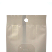 Nouveau produit, pochette à fermeture centrale en plastique résistant à l'humidité, impression gravure personnalisée du logo, pour l'emballage de lotion et de cosmétiques, en vente