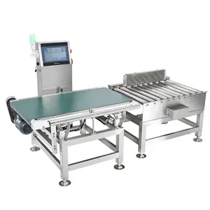 Công Suất Lớn Xoay Đầu Có Trọng Lượng Quy Mô Checkweigher 0.5G Độ Chính Xác Kiểm Tra Trọng Lượng Máy Kiểm Soát Cho Thực Phẩm