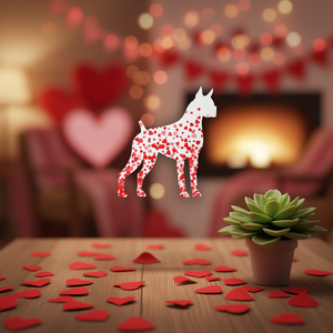 T-shirt premium per amanti dei cani con cuore di San Valentino - Product Image 3