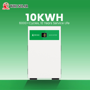 بطارية ليثيوم فوسفات الحديد الشمسية WHC 51.2V 200Ah 10KWh LiFePO4 من النوع المقسم، للتركيب على الحائط مع اتصال CAN - Product Image 1