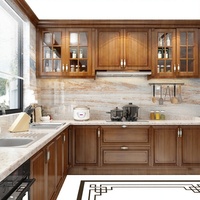 Îlot de cuisine modulaire avec armoire de rangement, comptoir en contreplaqué et granit artificiel, portes HPL, charnières en acrylique, évier et robinet – Cuisine moderne