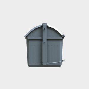 Contenedor de Basura de Acero Galvanizado BDB Metal 3200L, Sobre el Suelo - Product Image 3