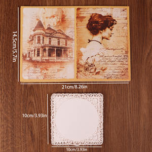 JAI IMAN 22 papiers 36 autocollants Vintage Victoria bricolage creux texturé décoration papier Scrapbook Kit pour éphémères - Product Image 2