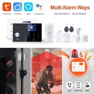 Système d'alarme de sécurité domestique intelligent Tuya WiFi 4G GSM avec écran TFT 2,4 pouces, alarme antivol sans fil RFID PST-WG103-4GEU - Product Image 6