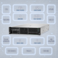 Server Rak DL380 Gen11 DL340e DL180 DL388 DL560 2U SMB SSD Web DNS HDD SATA Komputasi Jaringan Ethernet