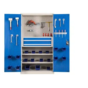 Armoires de rangement d'outils d'atelier personnalisées avec deux niveaux de tiroirs Armoires à outils robustes