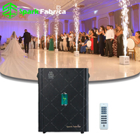 Machine à étincelles électrique 450W en aluminium blanc avec batterie intégrée, écran couleur TFT, télécommande sans fil/DMX512 Spark Fabrica