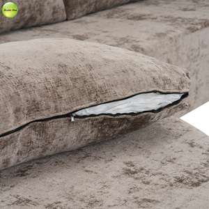 EU Minimalist Design U-shape Modular Velvet Large Size <b>Compressed</b> Couch Sets with Spring <b>Bag</b> for Villa Living Room - Product Image 3