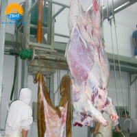 Ligne d'abattage de bovins halal, équipement d'abattage complet en acier inoxydable automatique pour abattoir de bovins, solution clé en main