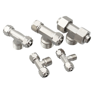 Copper Pneumatic <b>Quick</b> Coupler T Type Threaded <b>Connector</b> PB6 01 PB8 02 PB10 03 12 04 - Product Image 2