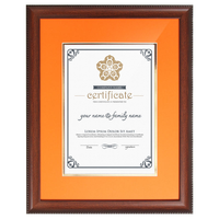 Cadre photo personnalisable double face en plastique écologique sur mesure pour certificat/diplôme A4, affichage mural ou sur bureau, vente en gros