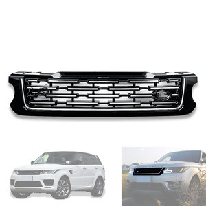 Pièces de carrosserie Mise à niveau de la grille avant Facelift Bumper Grille avec lumière pour Land <span class=keywords><strong>Rover</strong></span> Range <span class=keywords><strong>Rover</strong></span> Sports 2014-2017 Jusqu'à 2018 - Product Image 1