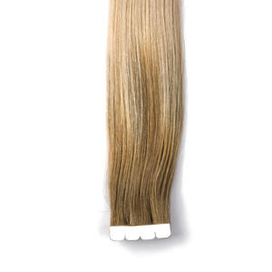 K.S WIGS High-Shine Luxurious 100% Double Drawn Remy Human Hair Glamorous Look for Special Events 12-28 Inches Mini-<b>Tape</b> Hair - Product Image 3