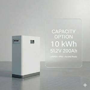 Home Energy Storage Battery 5kWh 48V LiFePO4 <b>Wall</b> Mounted Hybrid <b>Grid</b> Ready - Product Image 3