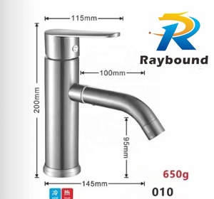 Robinet de lavabo moderne à trou unique, rotatif à 360 degrés, eau chaude et froide, en acier inoxydable, pour salle de bain, appartement, robinet de mélange d'eau - Product Image 1