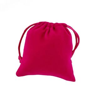 Pochettes en velours personnalisables avec cordon de serrage, sacs cadeaux en tissu floqué anti-poussière pour bijoux, colliers, bracelets et bagues - Product Image 3