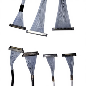 สายไมโครโคแอกเชียลแบบประกอบเอง ความยาวตามสั่ง 25 มม.-1500 มม. รุ่น KEL USL20-30SS-010-B 30 พิน พร้อมหัวต่อแบบมุมฉากด้าน PCB - Product Image 5