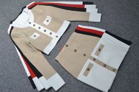 Nouvelle Tenue de Fête High Street Ensemble Assorti Noir Blanc Col Rond Manches Longues Deux Pièces Bodycon Bandage Robe pour Femme