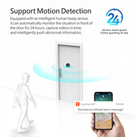 Visiophone intelligent Tuya 5000 mAh avec audio bidirectionnel, vision nocturne IR et détection de mouvement PIR pour la sécurité domestique PST-DB06T