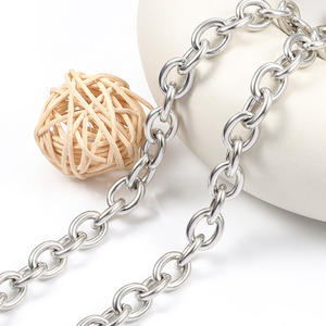 पुरुषों, महिलाओं के लिए हस्तनिर्मित मोटी चेन, DIY आभूषण हार के लिए सुपर बड़ी वॉटरप्रूफ टाइटेनियम स्टेनलेस स्टील चेन - Product Image 5