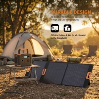 Panneau solaire pliable léger 50W, chargeur solaire portable pour la randonnée, la pêche, les voyages en véhicule tout-terrain, la caméra de faune, le ventilateur de refroidissement